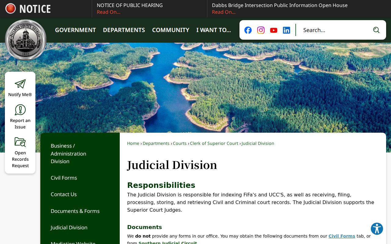 Paulding County Judicial Division criminal records page