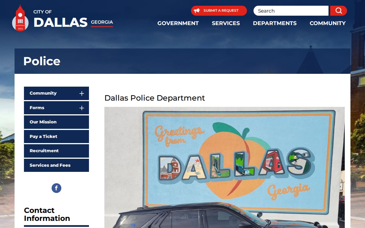 Dallas criminal records at the Dallas Police Department