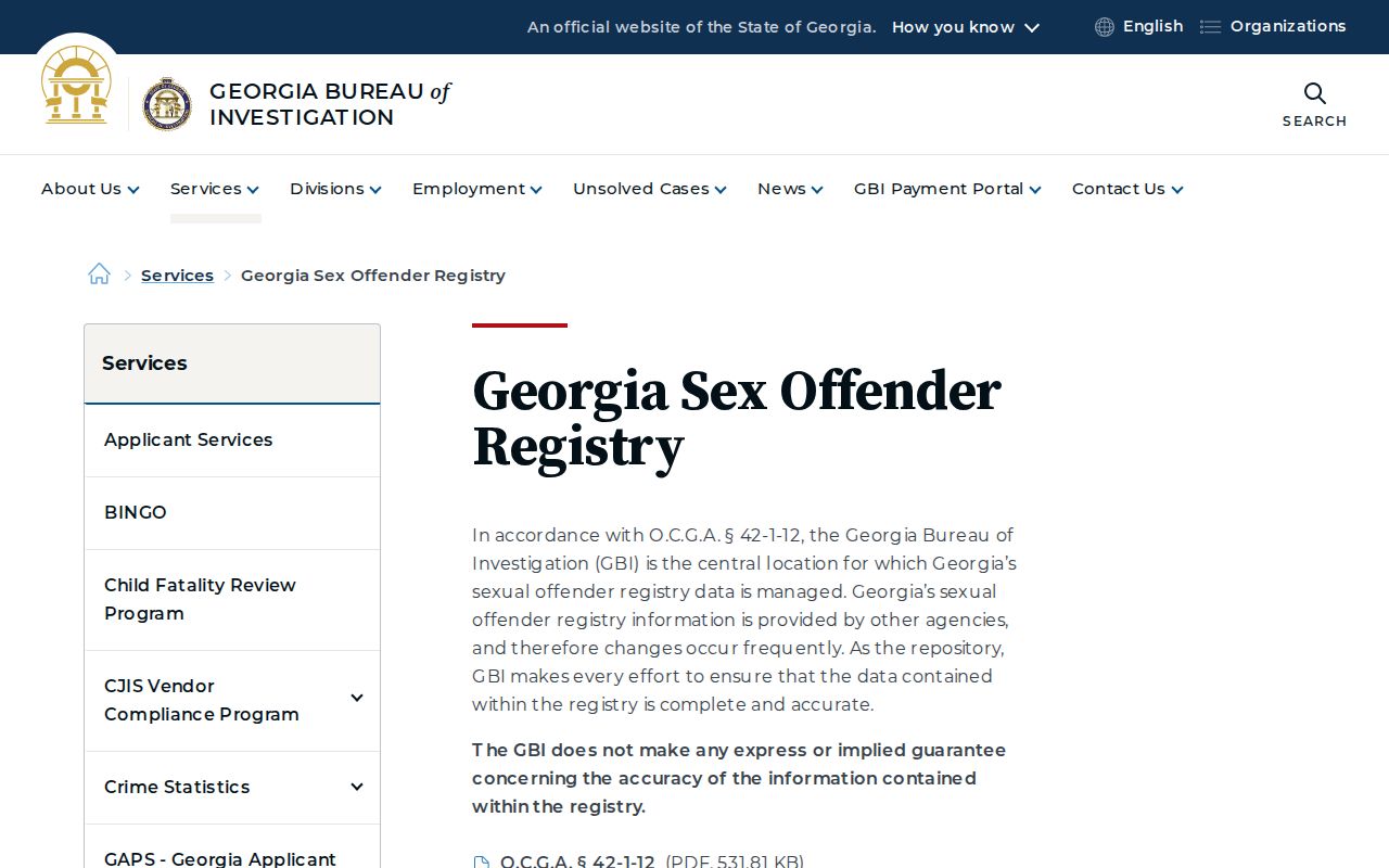 GBI resources for a Paulding County sex offender check
